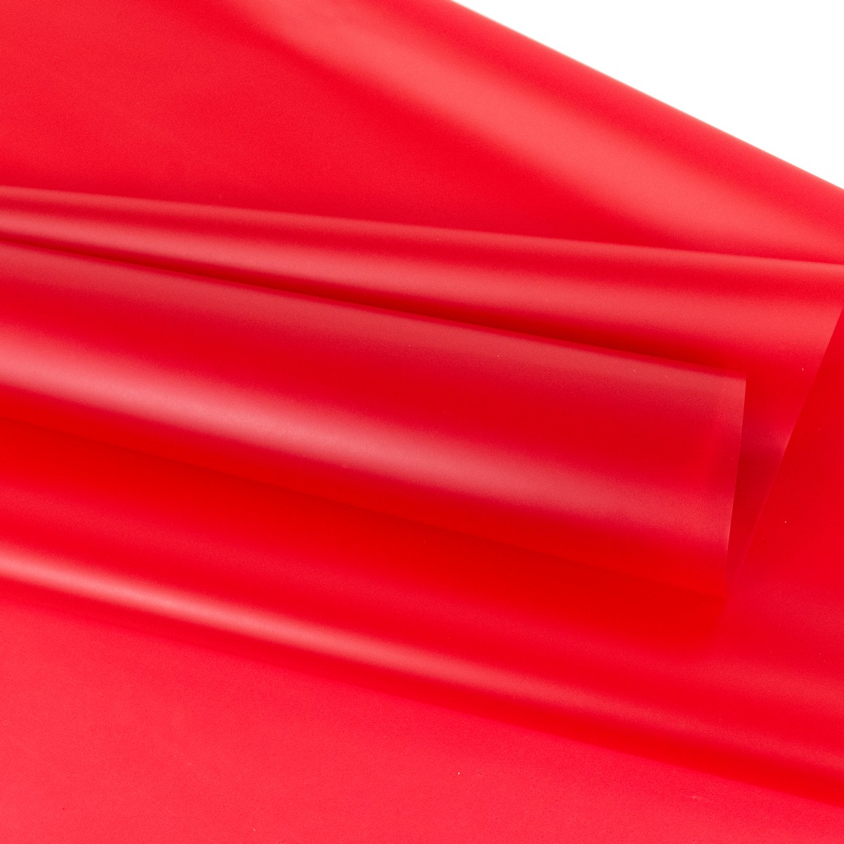 Пленка матовая 50мкр, 58 см 10 м, красный в интернет-магазине флористических аксессуаров Азалия Декор