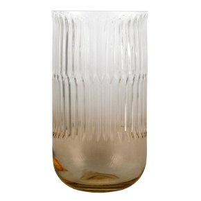 Ваза (стекло), D13,5хH25см, прозрачный/коричневый в интернет-магазине флористических аксессуаров Азалия Декор