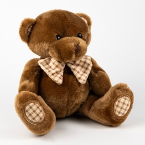 Игрушка м/н Медведь с бантом, 20см, кор. в интернет-магазине флористических аксессуаров Азалия Декор
