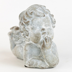 Сувенир Ангелочек (бетон), H12x17x8,5см, серый в интернет-магазине флористических аксессуаров Азалия Декор