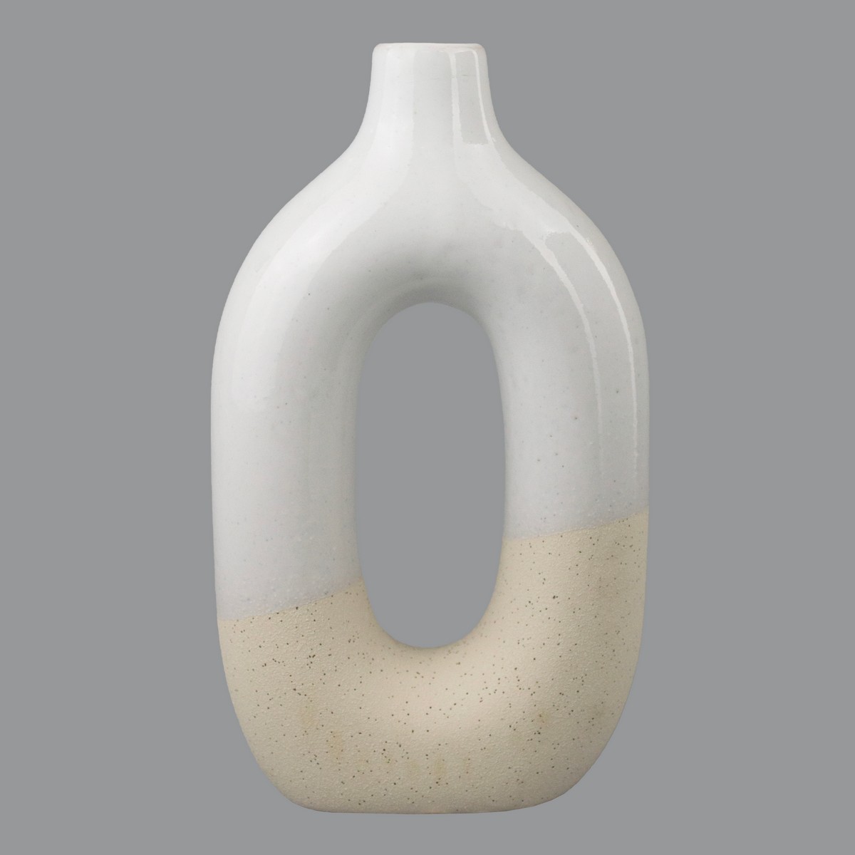 Ваза (керамика), H23,5x13,5x6см, белый в интернет-магазине флористических аксессуаров Азалия Декор