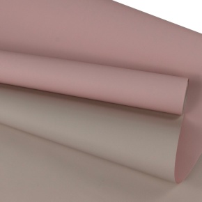 Пленка матовая двусторонняя 65мкр,  58 см 10 м, кремовый/розовый в интернет-магазине флористических аксессуаров Азалия Декор