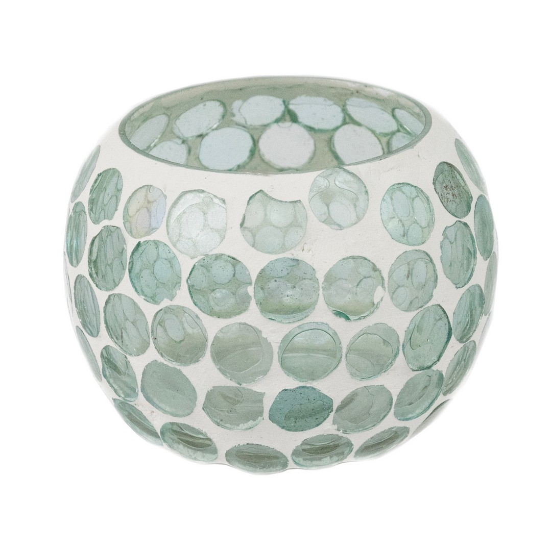 Подсвечник (стекло), H8,5xD8,5см, цв. в асс. в интернет-магазине флористических аксессуаров Азалия Декор