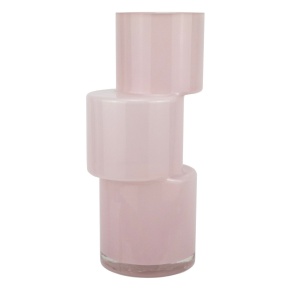 Ваза (стекло), D12,5xH26,5см, розовый в интернет-магазине флористических аксессуаров Азалия Декор