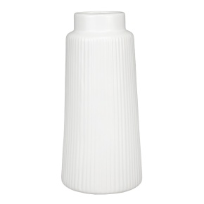 Ваза (керамика), D11,5xH25см, белый в интернет-магазине флористических аксессуаров Азалия Декор