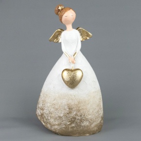 Сувенир Ангел (полирезин), H23x13x9см, золотой в интернет-магазине флористических аксессуаров Азалия Декор