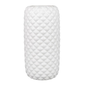 Ваза (керамика), D16xН30см, белый в интернет-магазине флористических аксессуаров Азалия Декор