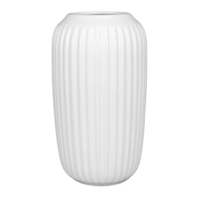 Ваза (керамика), D14xH25см, белый в интернет-магазине флористических аксессуаров Азалия Декор