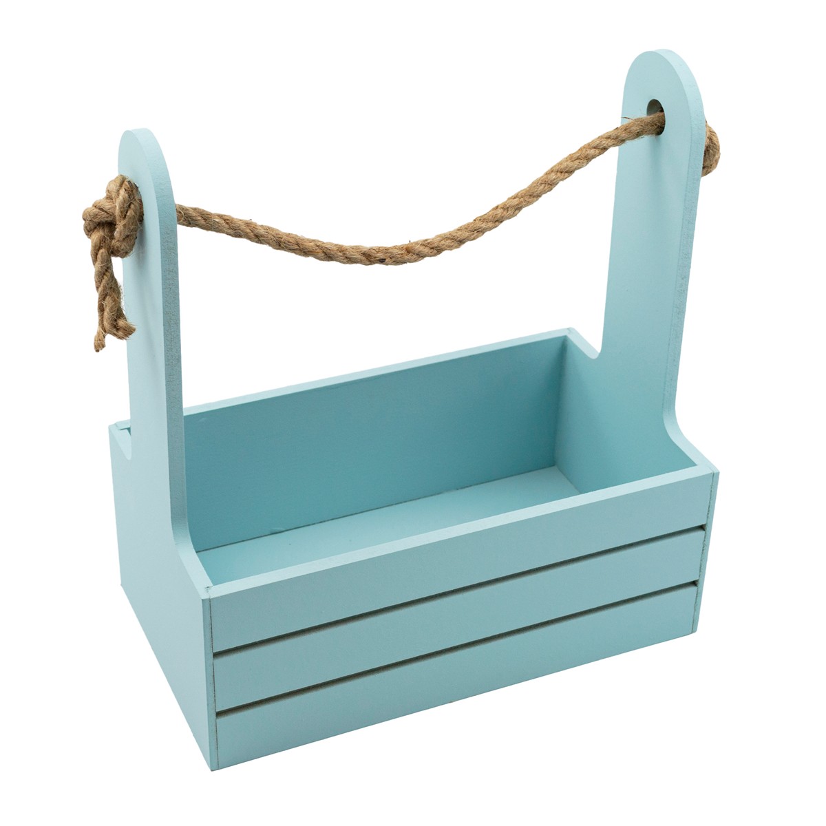 Корзина (дерево), 21х12х23см, серо-голубой в интернет-магазине флористических аксессуаров Азалия Декор