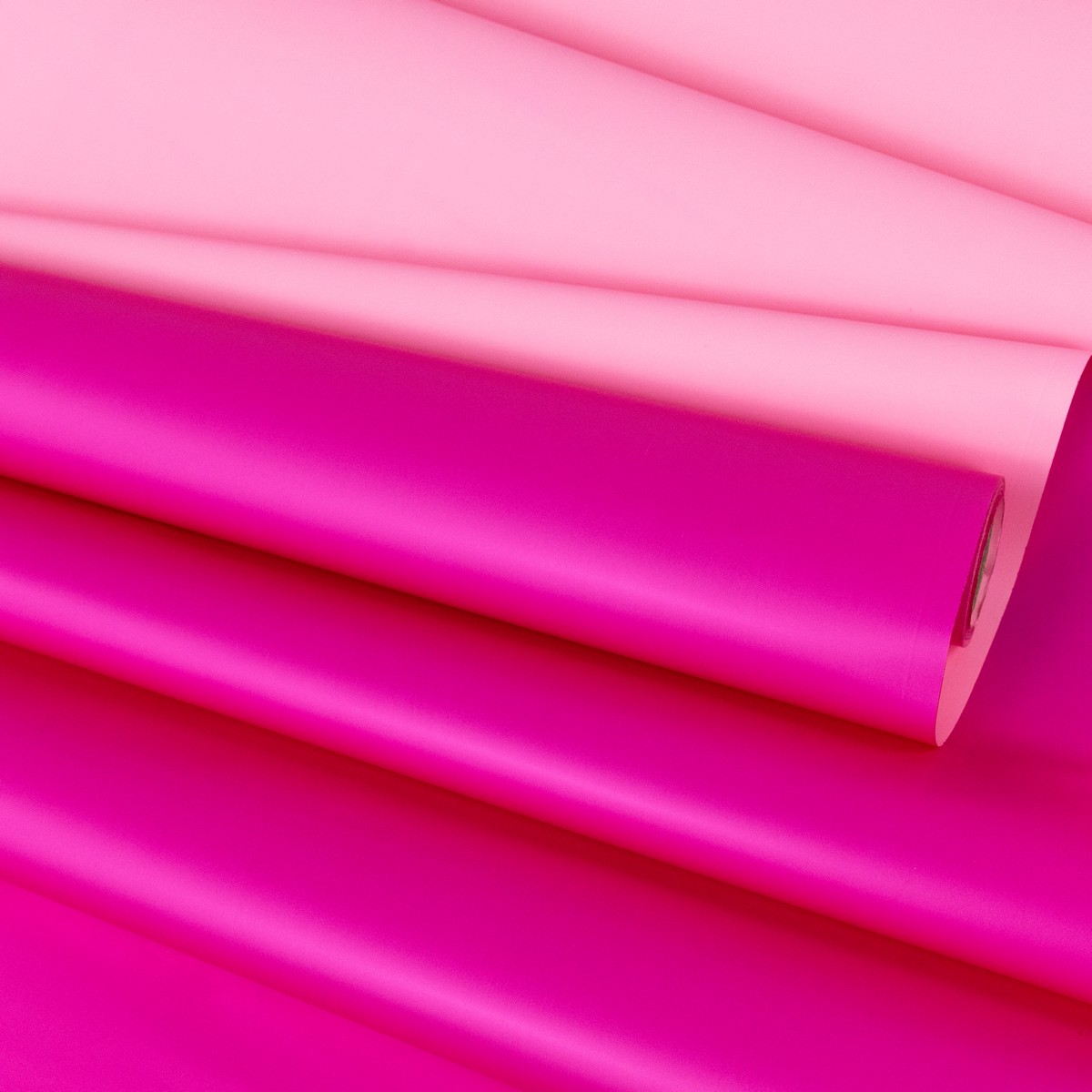 Пленка матовая двусторонняя 65мкр, 58 см 10 м, розовый/ярко-розовый в интернет-магазине флористических аксессуаров Азалия Декор