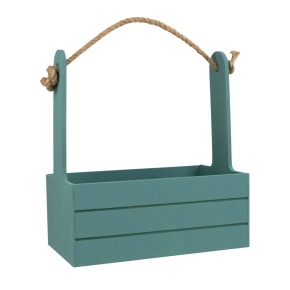 Корзина (дерево), 25х15х30см, изумрудный в интернет-магазине флористических аксессуаров Азалия Декор