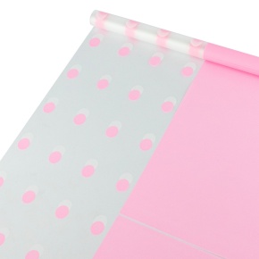 Пленка матовая Дуэт, 60 см 10 м, розовый в интернет-магазине флористических аксессуаров Азалия Декор