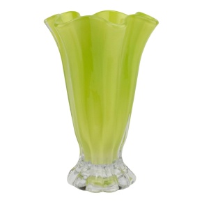 Ваза (стекло), D15,5xH23см, зеленый в интернет-магазине флористических аксессуаров Азалия Декор