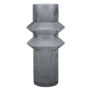 Ваза (стекло), D15xH30см, серый в интернет-магазине флористических аксессуаров Азалия Декор