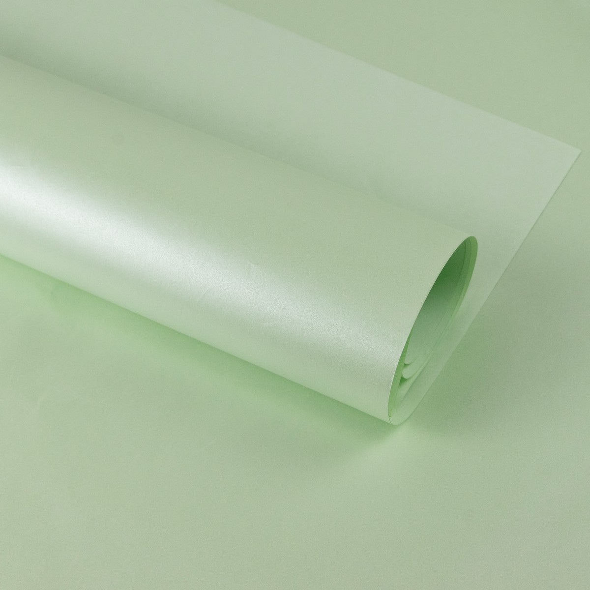 Бумага тишью в листах 28гр/м2, 20шт., 50х70 см, мятный в интернет-магазине флористических аксессуаров Азалия Декор