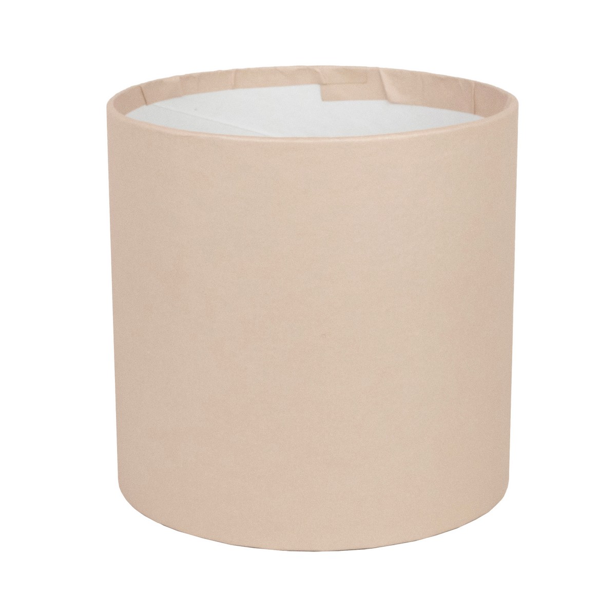 Коробка подарочная круглая без крышки, D14xH14 см, кремовый в интернет-магазине флористических аксессуаров Азалия Декор