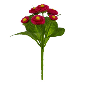 Маргаритка на вставке, 20,5см, темно-розовый в интернет-магазине флористических аксессуаров Азалия Декор