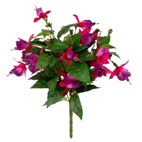Фуксия на вставке, 32см, розовый в интернет-магазине флористических аксессуаров Азалия Декор