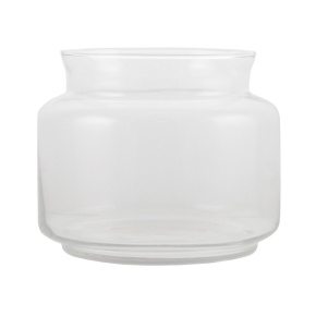 Ваза Банка (стекло), D16xH13,3см, прозрачный в интернет-магазине флористических аксессуаров Азалия Декор