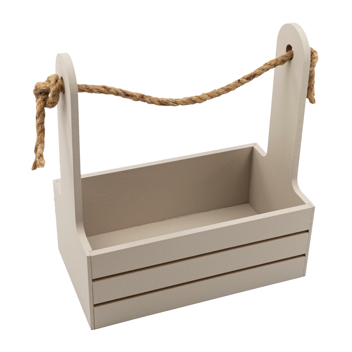 Корзина (дерево), 21х12х23см, светло-серый в интернет-магазине флористических аксессуаров Азалия Декор