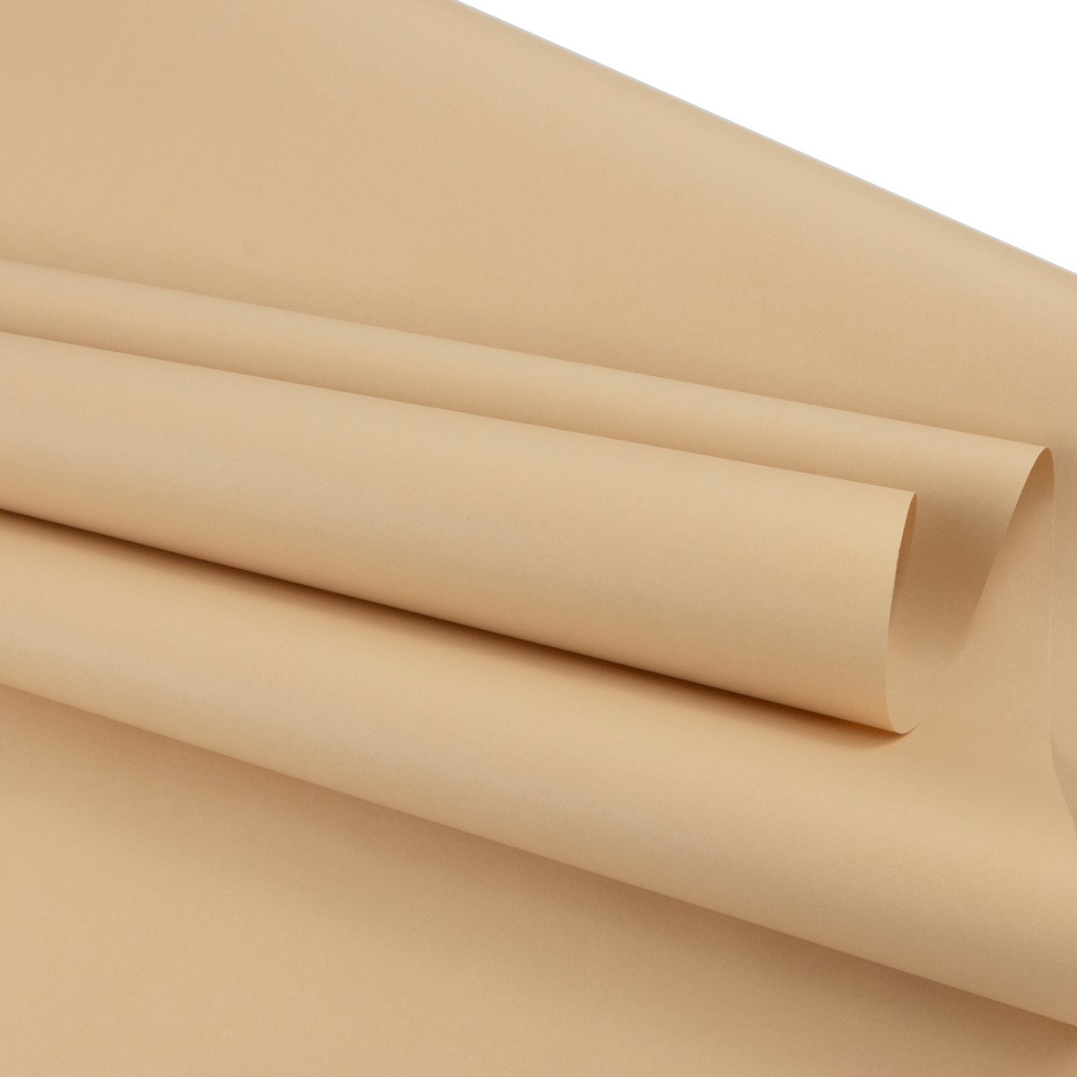 Бумага упаковочная крафт двусторонняя 60гр, 68 см 10 м, сливочный в интернет-магазине флористических аксессуаров Азалия Декор