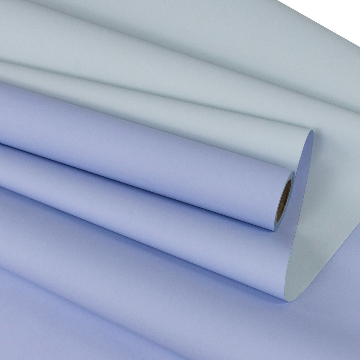 Пленка матовая двусторонняя 65мкр, 58 см 10 м, нежно-голубой/голубой в интернет-магазине флористических аксессуаров Азалия Декор