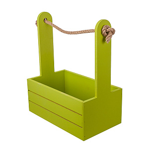 Корзина (дерево), 25х15х30см, фисташковый в интернет-магазине флористических аксессуаров Азалия Декор