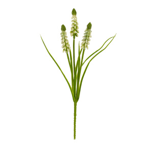 Мускари на вставке, 30см, белый в интернет-магазине флористических аксессуаров Азалия Декор