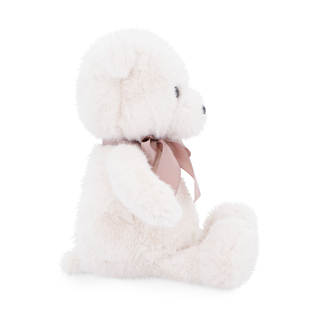 Игрушка м/н Тёпа с бантом, 25см, белый в интернет-магазине флористических аксессуаров Азалия Декор