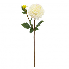 Георгин, 60см, белый в интернет-магазине флористических аксессуаров Азалия Декор