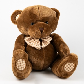 Игрушка м/н Медведь с бантом, 25см, кор. в интернет-магазине флористических аксессуаров Азалия Декор