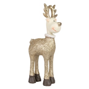 Сувенир Олень (полирезин), Н21х10х5,5см, шампань в интернет-магазине флористических аксессуаров Азалия Декор