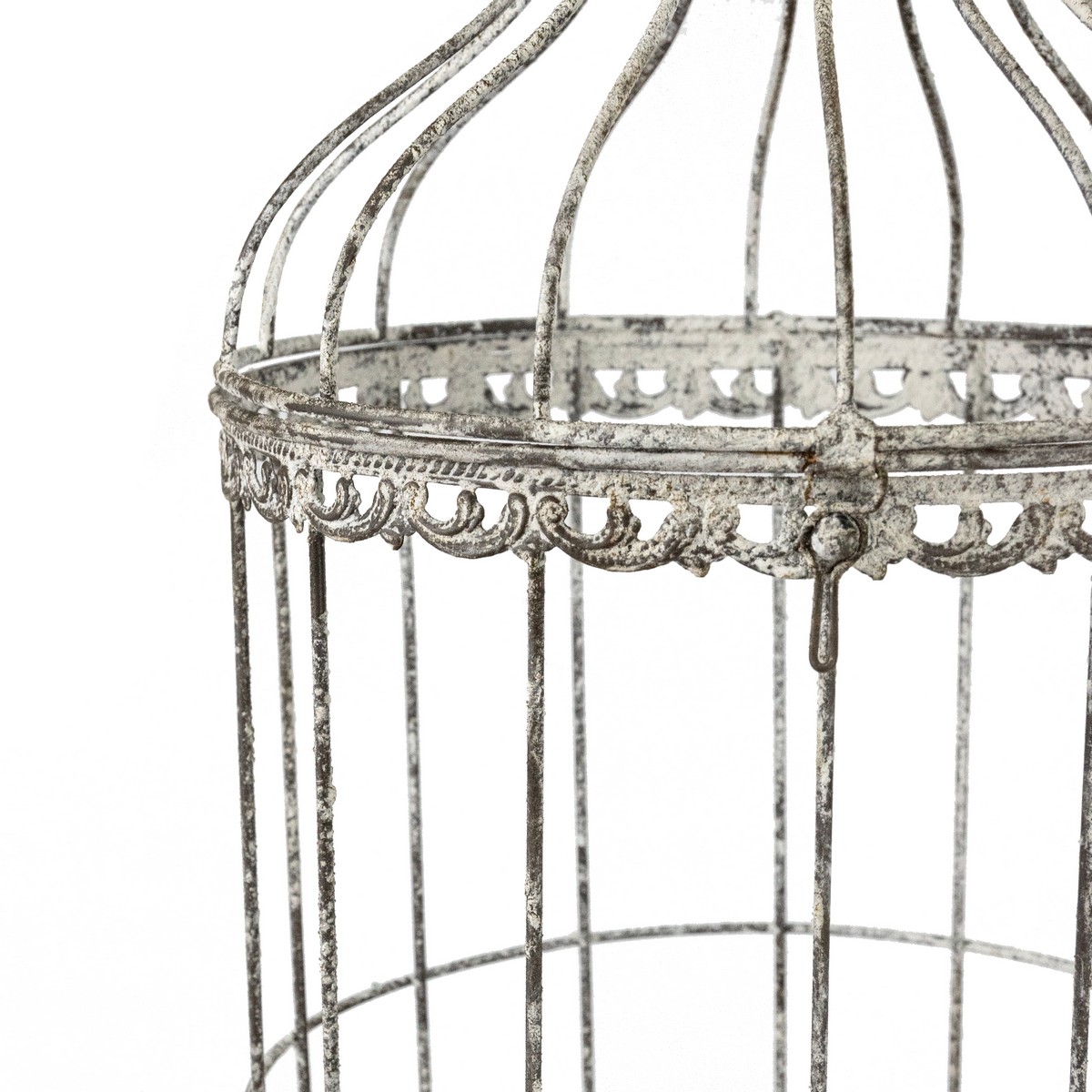 Набор клеток 2шт. (металл), D24хH53см, белый в интернет-магазине флористических аксессуаров Азалия Декор