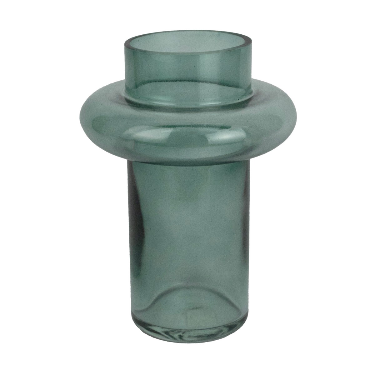 Ваза Стофато, D15хH21,5см, зеленый в интернет-магазине флористических аксессуаров Азалия Декор