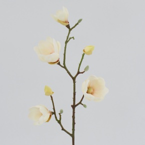 Ветка магнолии, 80см, белый в интернет-магазине флористических аксессуаров Азалия Декор