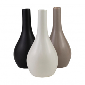 Ваза (керамика), 9х9хH18см, цв. в асс. в интернет-магазине флористических аксессуаров Азалия Декор