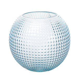 Ваза шар Норвегия D21хH18см, голубой в интернет-магазине флористических аксессуаров Азалия Декор