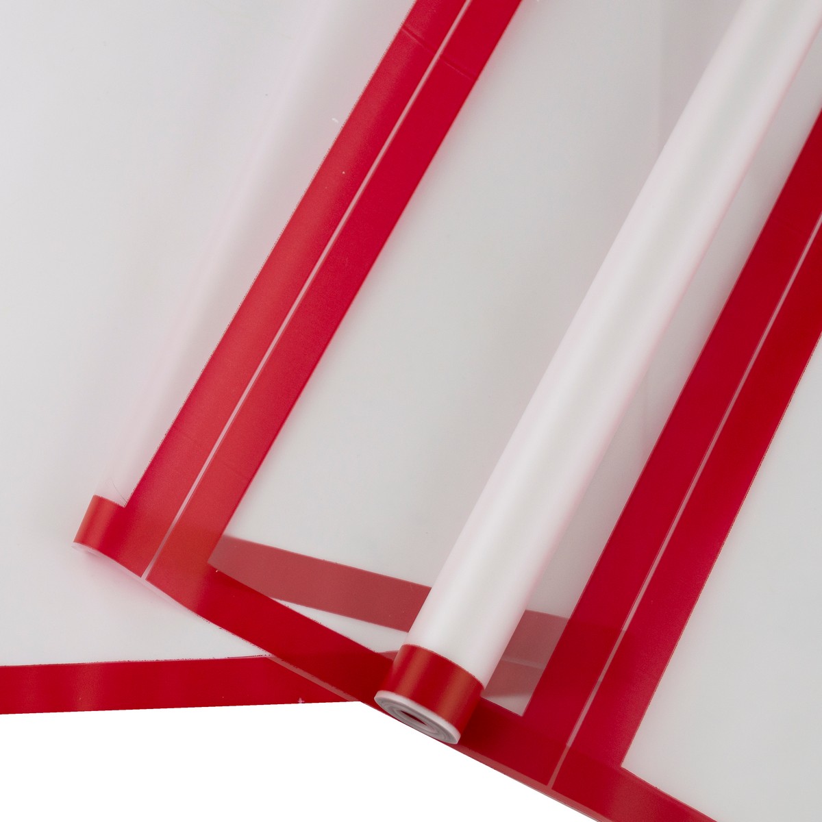 Пленка матовая Кайма, 60 см 0,200 кг, красный в интернет-магазине флористических аксессуаров Азалия Декор