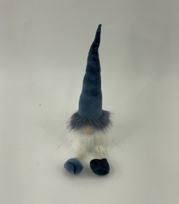 Сувенир Гном сидящий, Н36х9х9см, в асс., синий в интернет-магазине флористических аксессуаров Азалия Декор