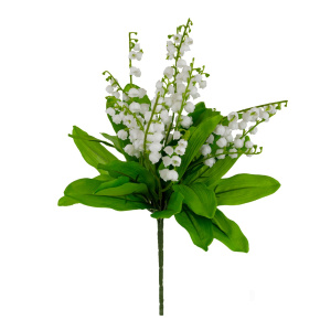 Ландыш на вставке, 32см, белый в интернет-магазине флористических аксессуаров Азалия Декор