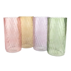 Ваза (стекло), H22,5xD11см, цв. в асс в интернет-магазине флористических аксессуаров Азалия Декор