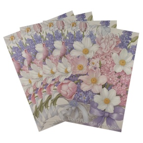 Бумага для цветов Флора 100гр/м2, 15 листов, 38х52см, сиреневый/ розовый в интернет-магазине флористических аксессуаров Азалия Декор