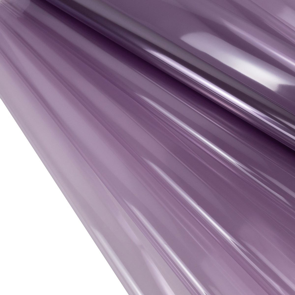 Пленка Кристалл 50мкр, 58 см 10 м, сиреневый в интернет-магазине флористических аксессуаров Азалия Декор