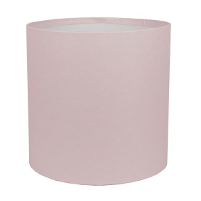 Коробка подарочная круглая без крышки, D16xH16 см, светло-розовый в интернет-магазине флористических аксессуаров Азалия Декор