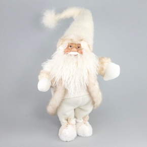 Сувенир Санта, H60x22x12см, кремовый в интернет-магазине флористических аксессуаров Азалия Декор