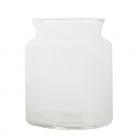 Ваза Банка (стекло), D13,5xH16см, прозрачный в интернет-магазине флористических аксессуаров Азалия Декор