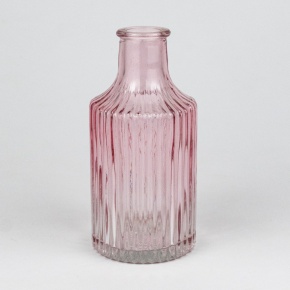 Ваза Бутылочка София, D6,5xH14см, розовый в интернет-магазине флористических аксессуаров Азалия Декор