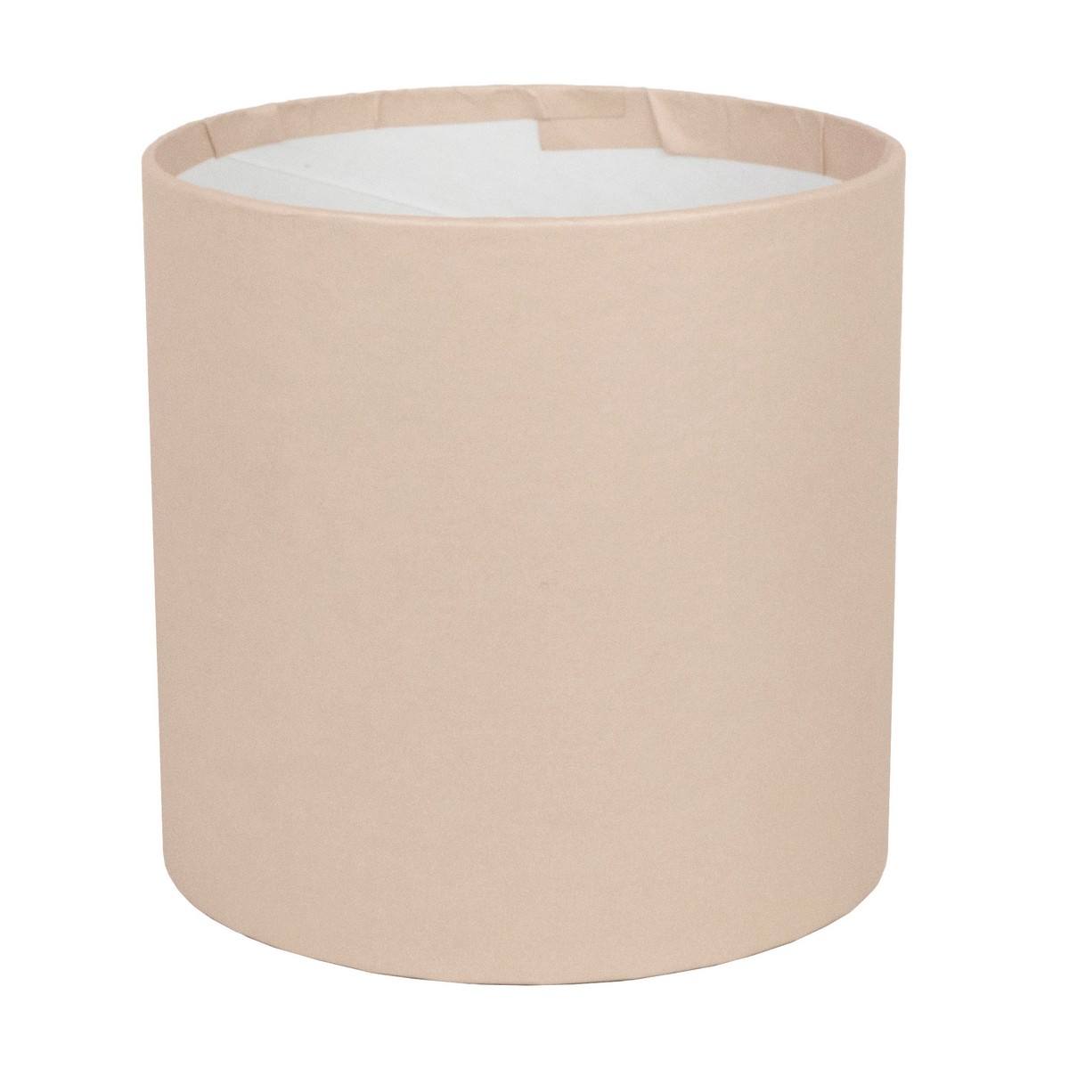 Коробка подарочная круглая без крышки, D18xH18 см, кремовый в интернет-магазине флористических аксессуаров Азалия Декор