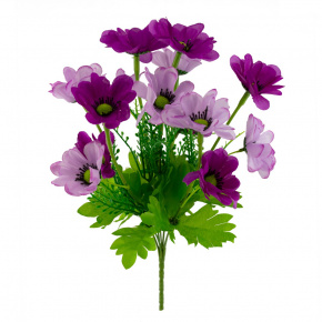 Анемон на вставке, 37см, розовый в интернет-магазине флористических аксессуаров Азалия Декор