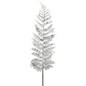 Ветка с глиттером, H71см, серебряный в интернет-магазине флористических аксессуаров Азалия Декор